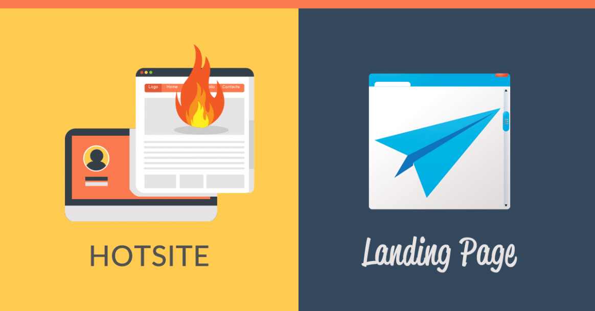 A diferença entre site e landins page